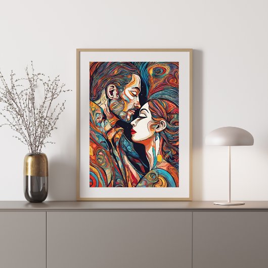 In Love Modern Art Poster