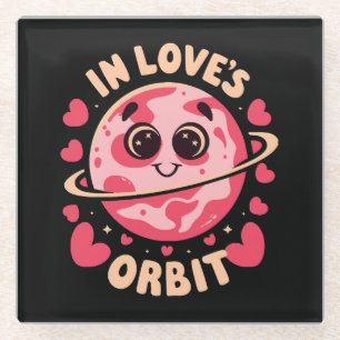 In Love Orbit Glazen Onderzetter