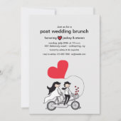 In Love Post Wedding Brunch Invitation Kaart (Voorkant)