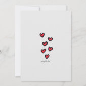 In Love Post Wedding Brunch Invitation Kaart (Achterkant)