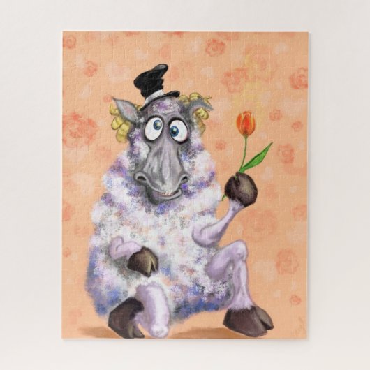 In Love Ram - Gentleman - Add Jouw tekst / Name Legpuzzel (Verticaal)