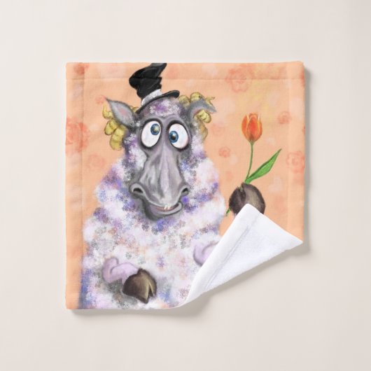 In Love Ram - Gentleman - Funny Bad Handdoek (Wasdoekje)