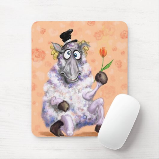 In Love Ram - Romantic - Add Jouw tekst / Name Muismat (Met muis)