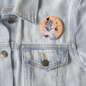 In Love Ram - Romantic - Add Jouw tekst / Name Ronde Button 5,7 Cm (In situ)