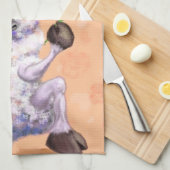 In Love Ram - Romantic - Add Jouw tekst / Name Theedoek (Quarter Fold)