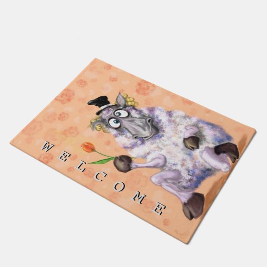 In Love Ram - Welkom - Romantic Deurmat (Schuin)