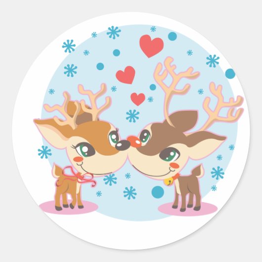 in Love Ronde Sticker (Voorkant)