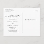 In Love Save the Date Briefkaart (Achterkant)