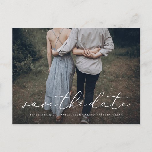 In Love Save the Date Briefkaart (Voorkant)
