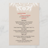 In Love Simple Elegant Text Wedding Menu (Voorkant)
