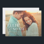 In Love Simple Modern Photo Wedding Invitation Kaart<br><div class="desc">Modern ontwerp van © berrysnoot. Afdrukbare digitale bestanden en overeenkomende objecten zijn beschikbaar! Bezoek onze website op www.berryberrysweet.com voor meer informatie!</div>