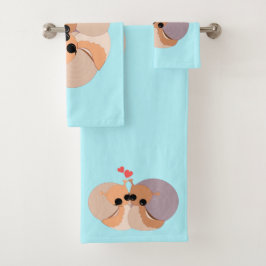 In Love Snagels Bath Towels - Your Colors - Text Bad Handdoek