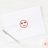 in love vierkante sticker (Envelop)