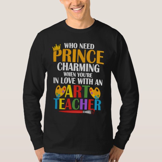 In Love With An Teacher Artist Education T-shirt (Voorkant)