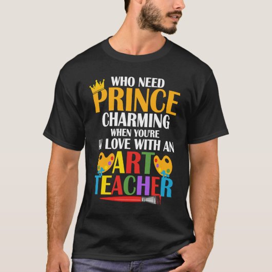 In Love With An Teacher Artist Education T-shirt (Voorkant)