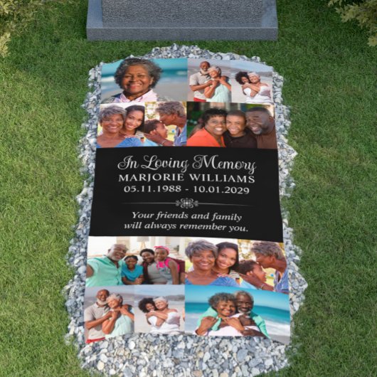 In Loving Memory 12 Fotocollage Grave Hoesje Spandoek