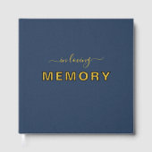 In Loving MEMORY 12" x 12" Guest Book - White Page Gastenboek (Voorkant)