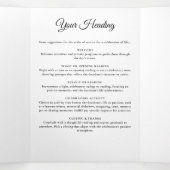 In Loving Memory 16-foto Black & White begrafenis Drieluik Programma (Binnenkant midden)