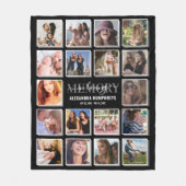 In Loving Memory 18 Photo Memorial Fleece Deken (Voorkant)