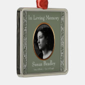 In Loving Memory 1 Custom Photo Memorial Ornament (Rechts)