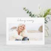 In Loving Memory 2 Foto Sympathie Bedankkaart (Staand voorkant)