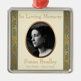 In Loving Memory 3 Custom Photo Memorial Ornament