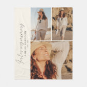 In Loving Memory 3 Foto Memorial Keepsake Fleece Deken (Voorkant)