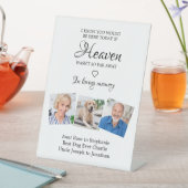 In Loving Memory 3 Photo Memorial Wedding Pedestal Reclamebord Met Voetstuk (Insitu)