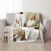 In Loving Memory 4 Photo Snaps Fleece Blanket