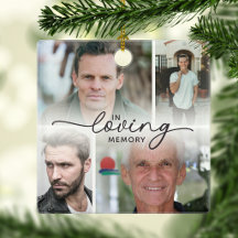 In Loving Memory 5 Foto Gepersonaliseerde Kerstmis