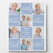 In Loving Memory 6 Fotocollage Custom Memorial Fotoplaat (Voorkant)