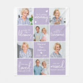 In Loving Memory 6 fotocollage gedicht Fleece Deken (Voorkant)