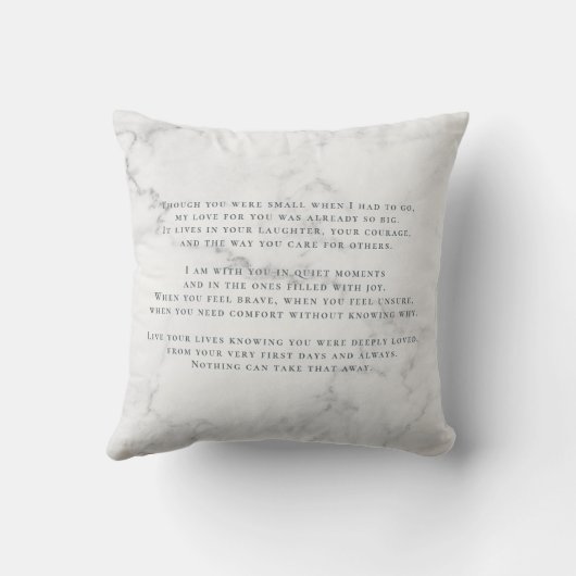 In Loving Memory | 6 Photo Collage Memorial Kussen (Achterkant)