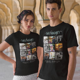 In Loving Memory 9Photo Collage Memorial Tribution T-shirt