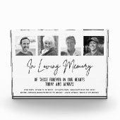 In Loving Memory Aangepaste Foto Huwelijksmonument (Voorkant)