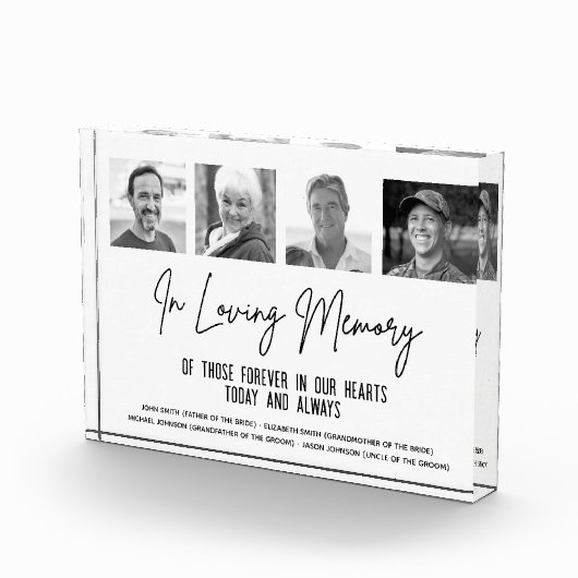 In Loving Memory Aangepaste Foto Huwelijksmonument (Rechts)