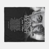 In Loving Memory Aangepaste tekst & foto Memorial Fleece Deken (Voorkant (Horizontaal))