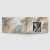 In Loving Memory Abstract Foto Begrafenismonument Gastenboek (Volledig)