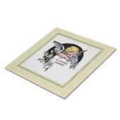 In Loving Memory  Angel, Herdenking, Gold Tegeltje (Zijkant)