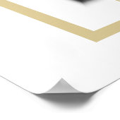 In Loving Memory B&W Golden Foto Service Beste Poster (Hoek)