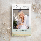 In Loving Memory Begrafenis Fotogebed Visitekaartje