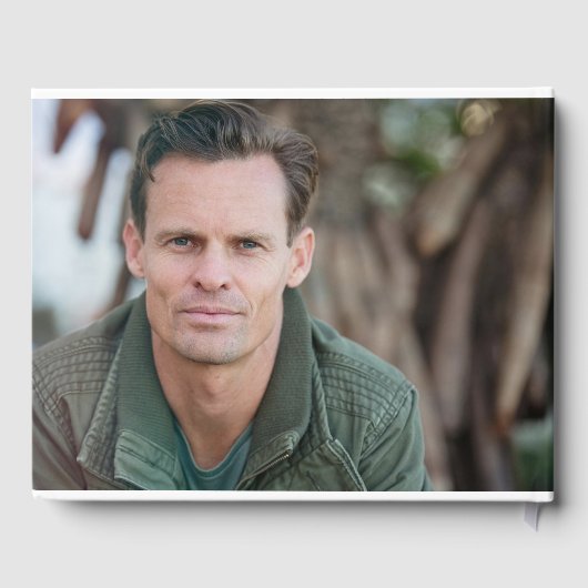 In Loving Memory begrafenis in zwart-wit Gastenboek (Achterkant)