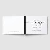 In Loving Memory begrafenis in zwart-wit Gastenboek (Volledig)