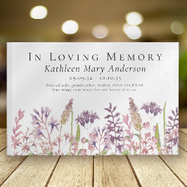 In Loving Memory begrafenis van Wildflower Memoria Gastenboek