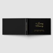 In Loving Memory Begrafenis Zwart Goud Gastenboek (Volledig)