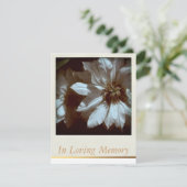 In Loving Memory bloemenmonument begrafenisdienst Kaart (Staand voorkant)