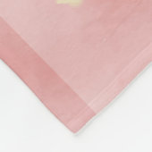 In Loving Memory Blush Red Flower Funeral Fleece Deken (Hoek)