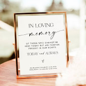 In Loving Memory Bord | Voor altijd in onze harten Poster