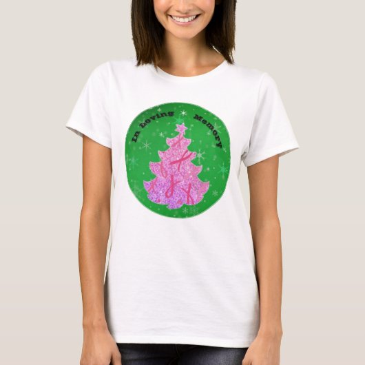 In Loving Memory Cancer Memorial Kerstmis T-shirt (Voorkant)
