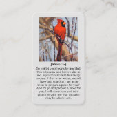 In Loving Memory Cardinal Sympathy Card Visitekaartje (Voorkant)